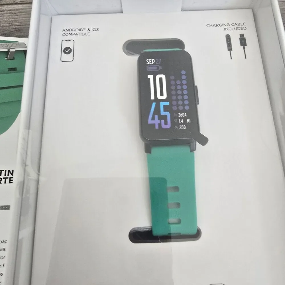 NEW iTouch Wearables Active 4 Unisex Black Watch/Fitness Tracker TC4S01